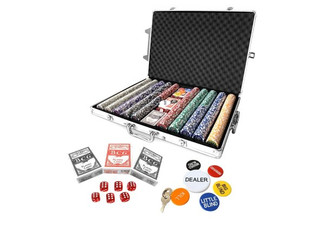 1000-Piece Holographic Professional Poker Play Set