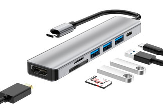 Seven-in-One Docking Station Compatible with USB C