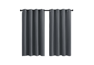 Two-Pack Water-Resistant Outdoor Grey Curtain