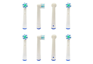 Eight-Pack of Toothbrush Heads Compatible with Oral B - Four Models Available & Option for 16-Pack