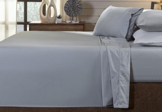 Royal Comfort 100% Organic Cotton Four-Piece Sheet Set - Three Sizes & Four Colours Available