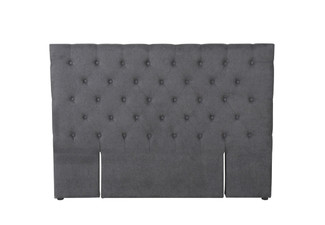 Rakel Grey Fabric Headboard - Two Sizes Available