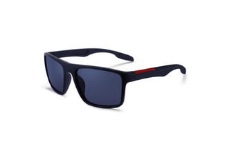 Polarized Blue Square Sunglasses