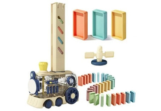 200-Piece Automatic Dominoes Train Set with Light & Sound - Two Colours Available