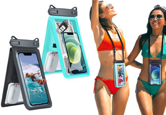 Double Space Water-Resistant Phone Pouch - Option for Two Colours, Two Sizes & Two-Pack Available