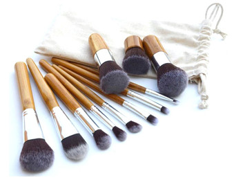 11-Piece Bamboo Make-Up Set