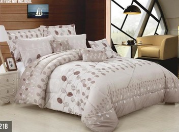 Seven-Piece Printed Comforter Set