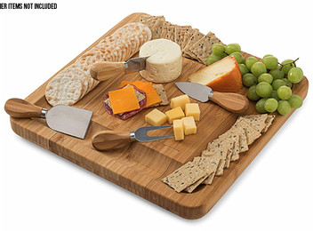 Bamboo Cheese Board Set