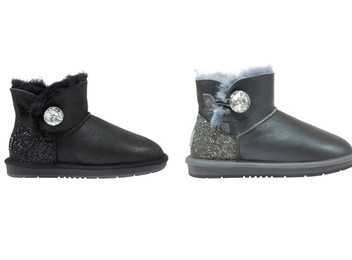 Nappa Mini Crystal Button UGG Boots