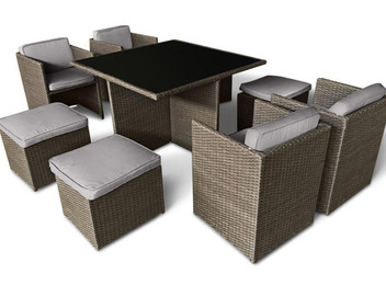 Nine-Piece Outdoor Furniture Set