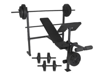 Weight Bench & 50kg Barbell Set