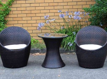 Outdoor Birdnest Table & Chair Set