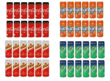 12pk Soft Drink Range