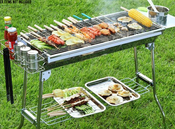 Portable Stainless Steel BBQ Grill