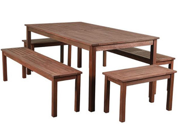 5-Piece Hardwood Outdoor Dining