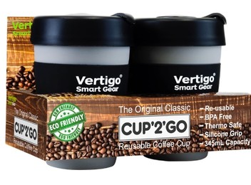 Twin-Pack of Reusable Coffee Cups