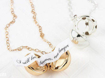 Gold or Silver Plated Ball Pendant