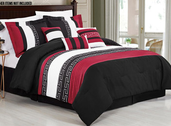 Seven-Piece Embroidered Comforter