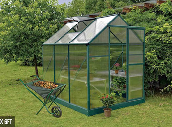 Large Greenhouse with Base Frame