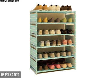 Six-Tier Shoe Rack