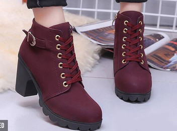 Block Heel Ankle Boots