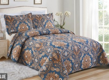 Floral Print Bedspread