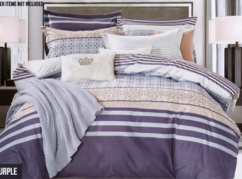 Three-Piece Printed Duvet Cover Set