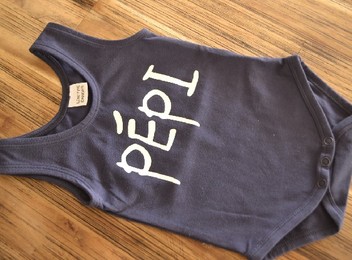 Navy PEPI Onesie