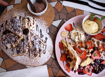 Two Gourmet Belgium Waffles for Two