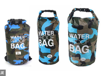 3pk Camouflage Portable Dry Bag