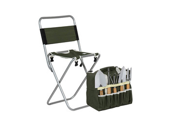Garden Tool Set with Chair