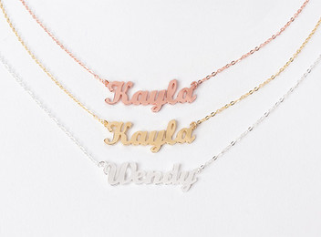 925 Sterling Silver Name Necklace