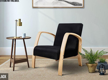 Modern Wooden Armed Chair