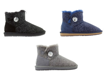 Crystal Button Ankle UGGs