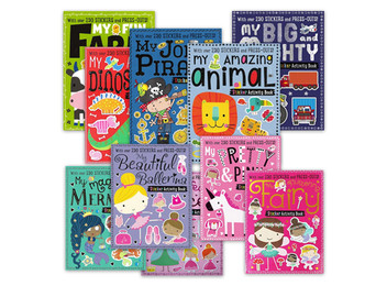 Set of 10 My Sticker Activity Books