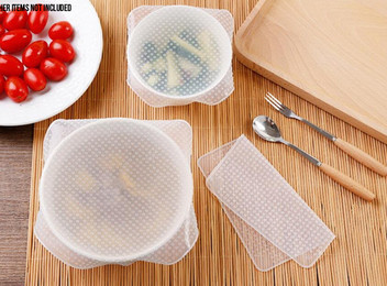 16-Pack Reusable Silicone Food Wrap