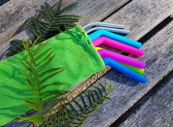 Reusable Straw Set incl. Bag