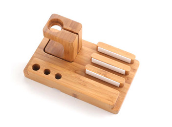 3-in-1 Bamboo Accessory Stand