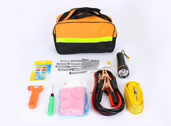 Nine-Piece Roadside Emergency Kit