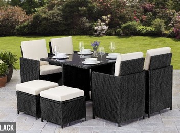 9-Piece Cube Outdoor Set