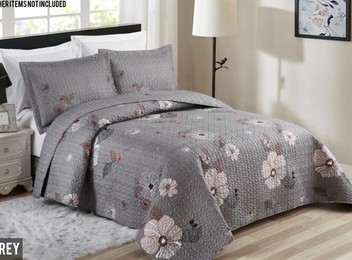 Summer Floral Bedspread Set