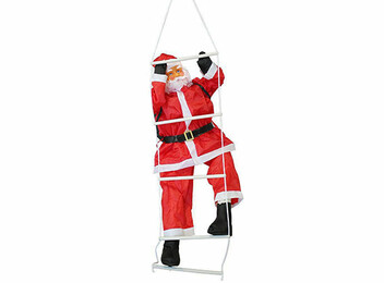 5ft Climbing Santa on a Ladder