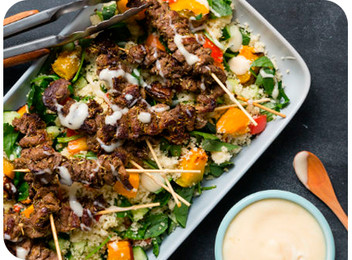 Spiced beef skewers