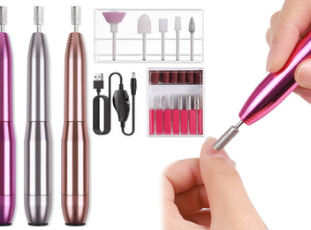 Buy Electric File Manicure Machine Set Grinding Assembling Includes Callus  Remover Nail Buffer Polisher Online | Kogan.com. .
