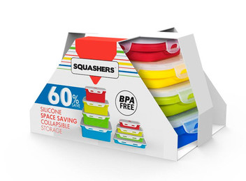 Four-Pack Squashers Containers