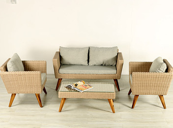 Vita Wicker Outdoor Sofa Set