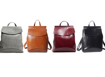 Leather Backpack - 4 Colour Options