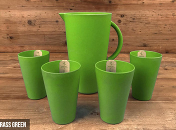 Eco Bamboo Fibre Jug and Tumblers