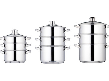 Kitchencraft 3-Tier Steamer Range