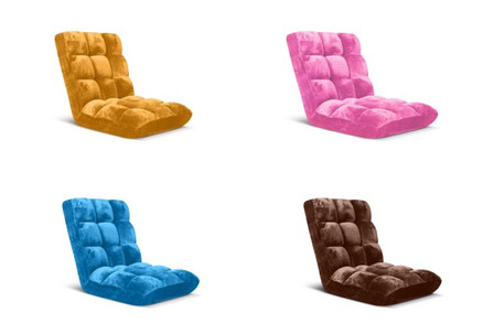 Floor Folding Recliner Lounge Sofa - Nine Colours Available